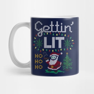 Santa's Gettin Lit Mug